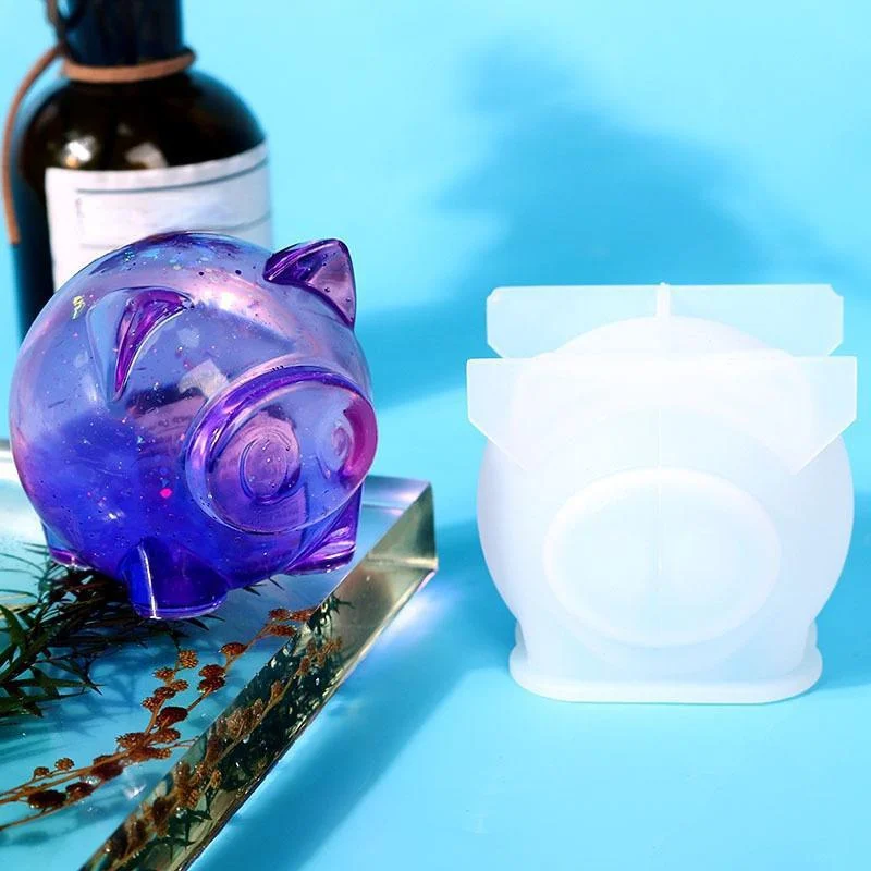 DIY Epoxy Mold Pig Decoration Silicone Mold Epoxy Resin Molds Home Decoration Moulds