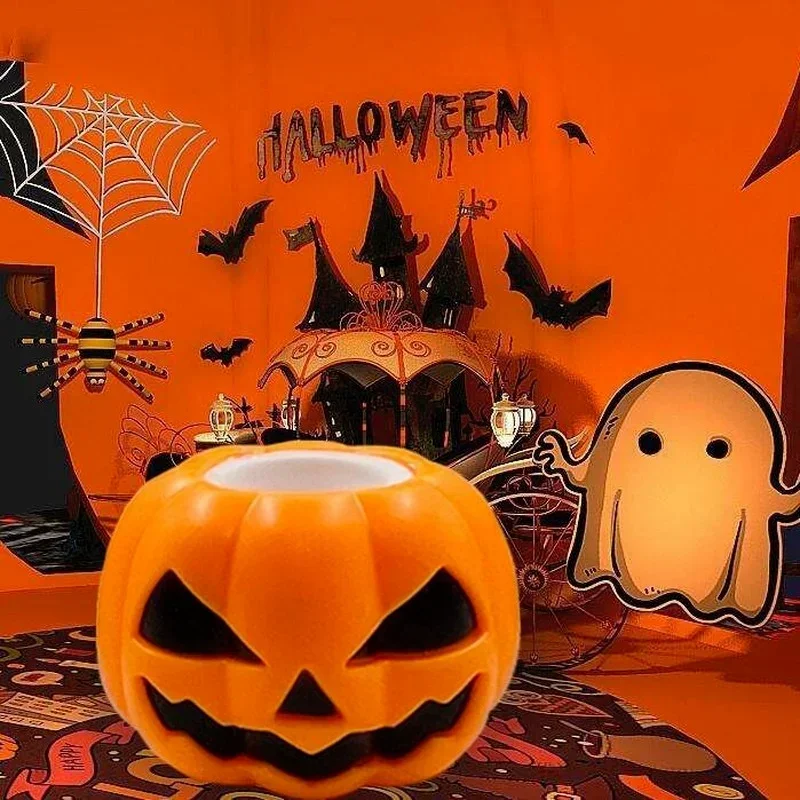 Halloween Ghost Squeeze Pumpkin TPR Ghost Cup Toys Decompression Fidget Antistress Sensory Stress Reliefing Gift for Kids Adults