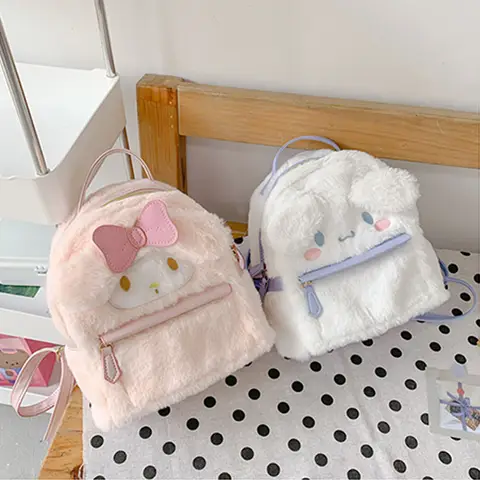 Kawaii My Melody Cinnamoroll Anime Schoolbags Cute Cartoon Backpacks Fashion Satchel Women's Bagpacks Christmas Gifts For Girls
