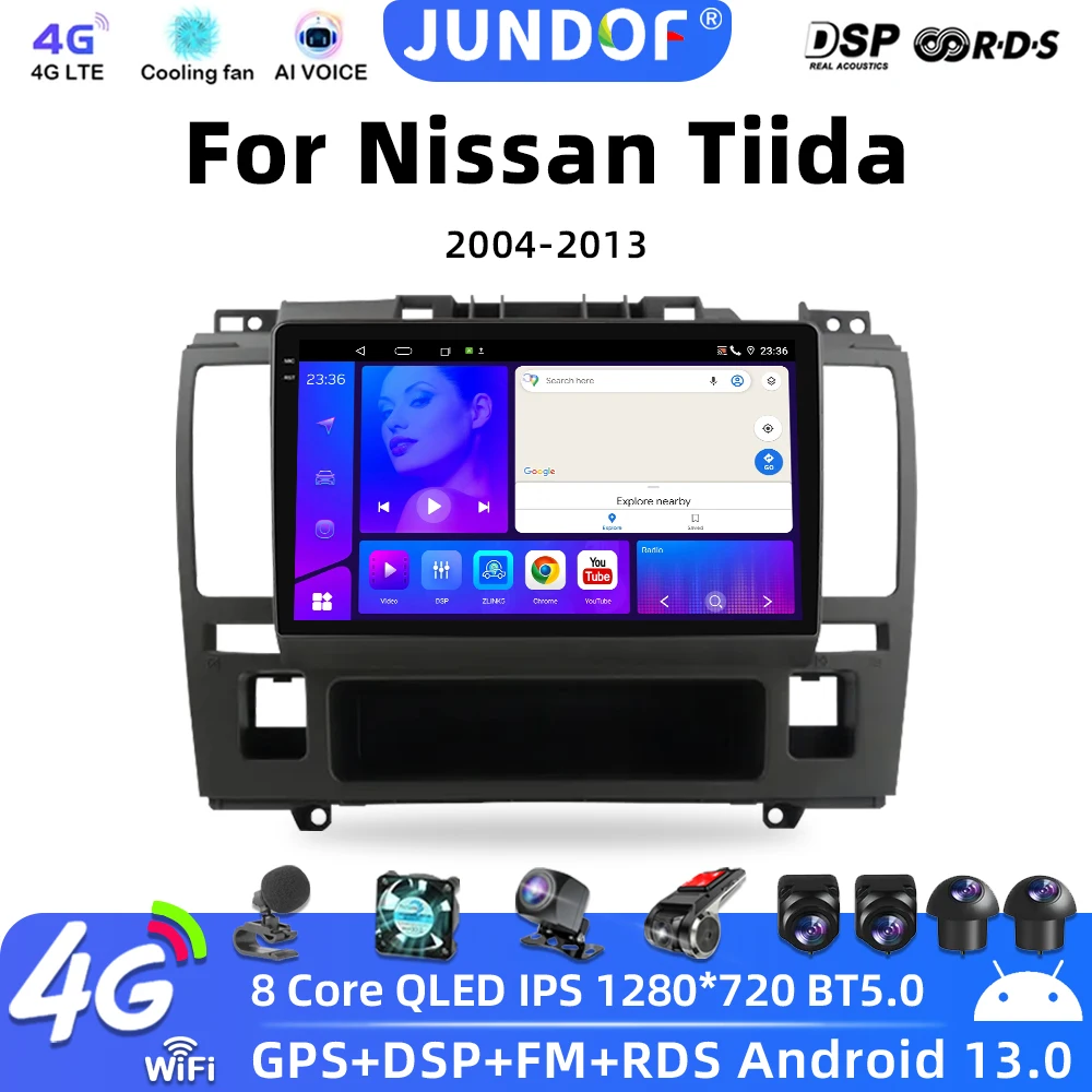 

Car Radio for Nissan Tiida C11 2004-2013 Multimedia Carplay Player 2din Stereo Autoaudio Android Head Unit 9 Inch Navigation GPS