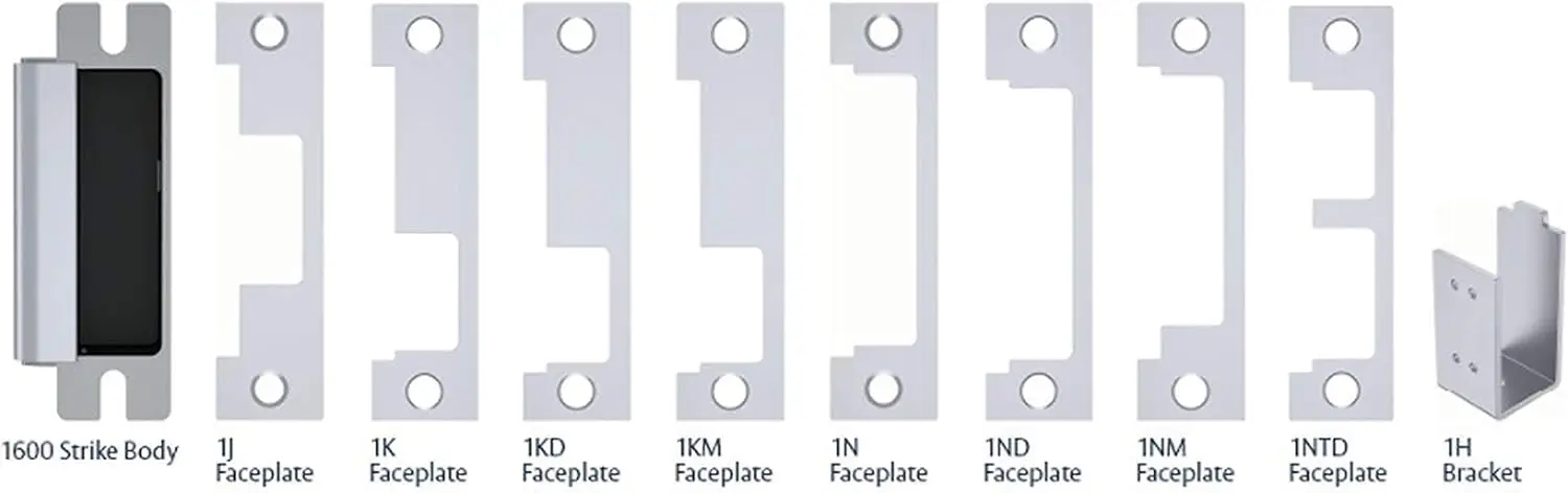 

Complete Pac for Latchbolt & Deadbolt Locks, Includes 8 faceplates