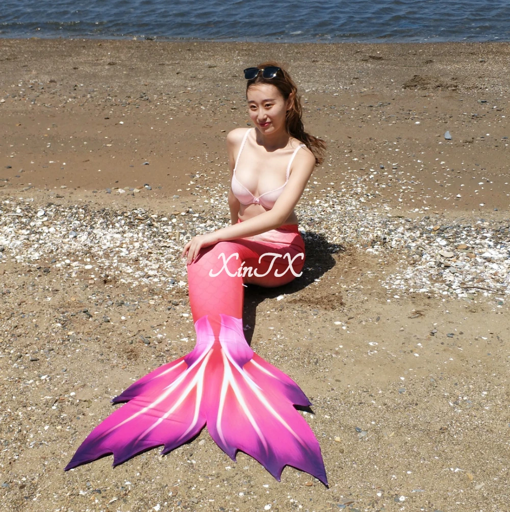 NEW!Big Mermaid Tail Swimsuit for Kids Adults Swimming Mermaid Cosplay Dress Holiday Wear Swim Coach Suit