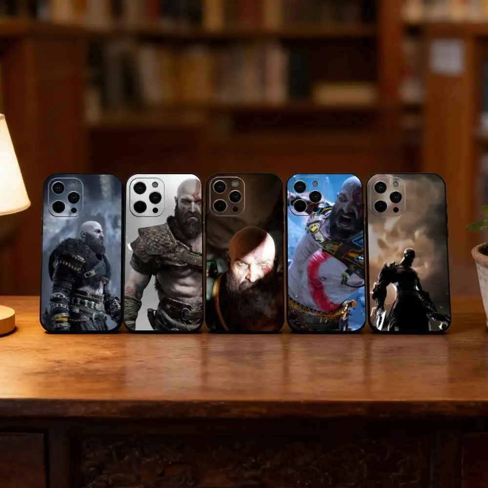God of War Kratos  Phone Case For iPhone 17, 16,15,14,13,12,11 Plus,Pro Max, Others Soft Black Cover