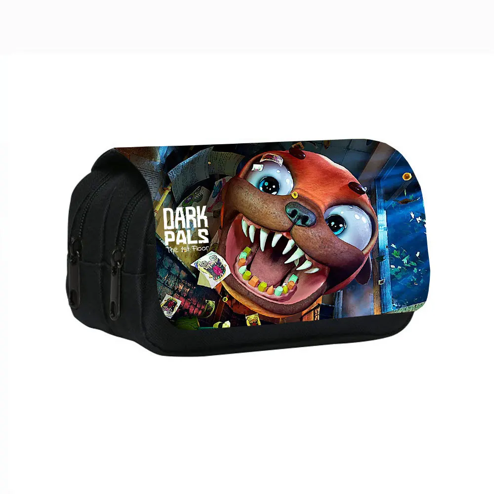 Dark Pals: The 1st Floor Double layered Pencil Case Large Capacity Stationery Organizer Bag for Boy Girls and Students Pen Bag