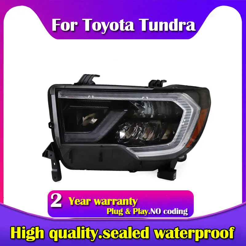 

Auto parts modified LED headlights new upgrade Head Lights Assembly Headlamp For Toyota Sequoia Tundra 2007-2017 2018