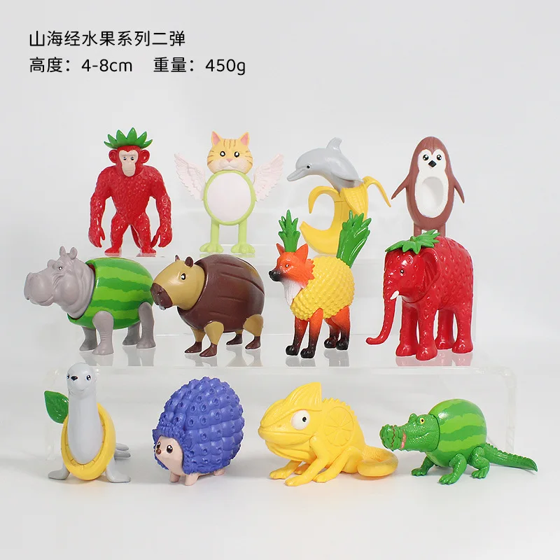 

Tralalerotralala Tung Sahur Tralala Scene linkage Fruit Strawberry pineapple Funny Shark Abstract Figures Ornaments Car Decor