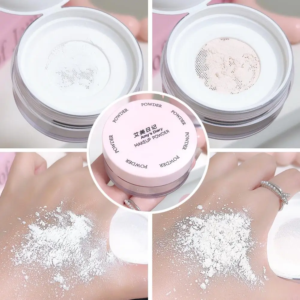 Gesicht lose Puder samtig matt durchscheinend Make-up Foundation Einstellung Puder Kosmetik wasserdichte Öl kontrolle aufhellen Concealer