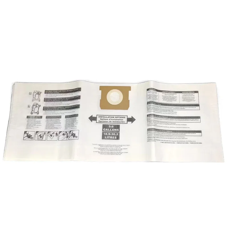

Classy-Suitable For Shopvac 5-8 Dust Bags Vacuum Cleaner Accessories Dust Bag Paper Bag