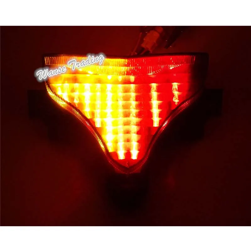 waase For Yamaha YZF R1 2009 2010 2011 2012 2013 2014 Tail Light Brake Turn Signals Integrated LED Light