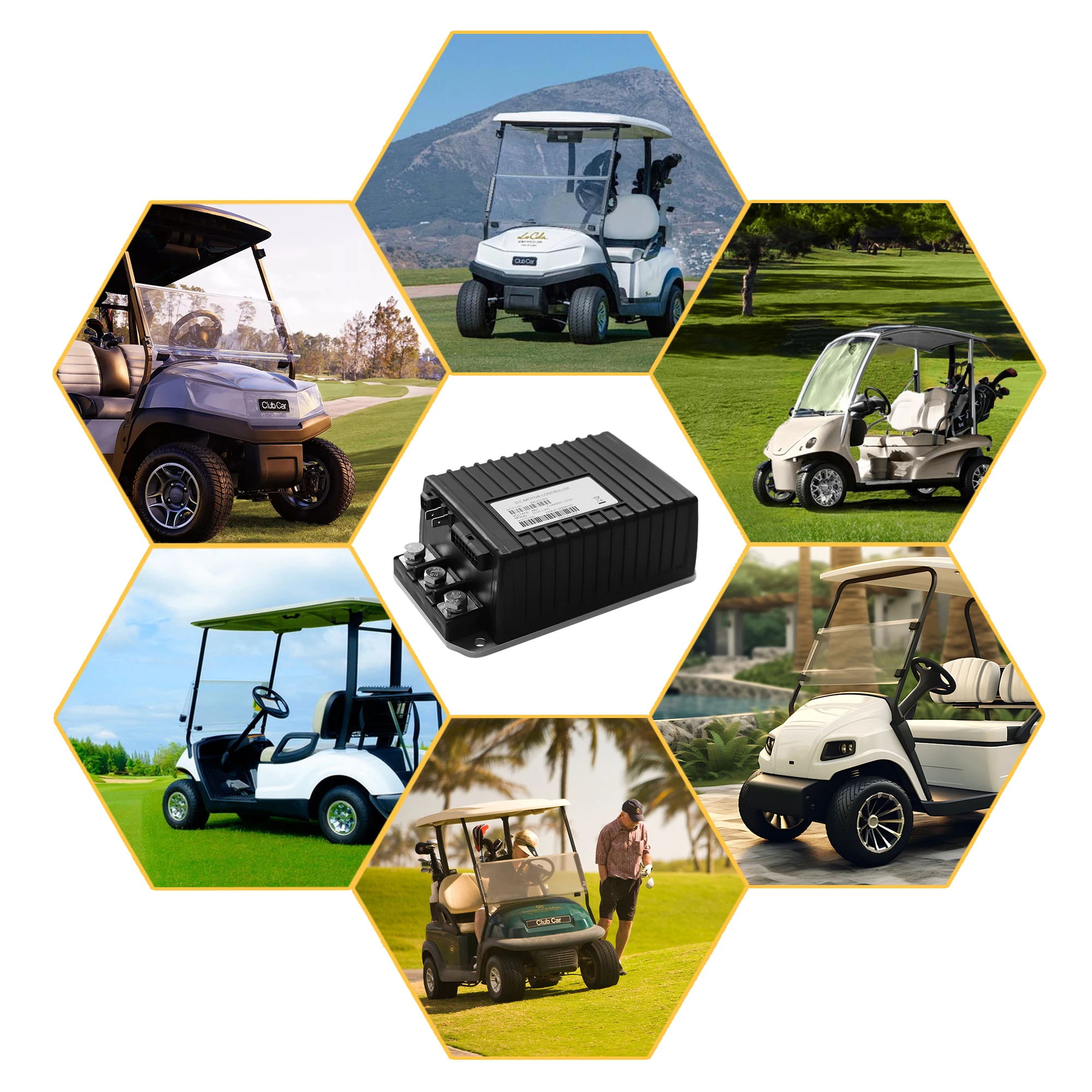 1510A-5251 1510A-5250 1510-5201 36-48V 275A sterownik silnika prądu stałego do wózka golfowego Curtis Club Car DS Precedent 1999-2019