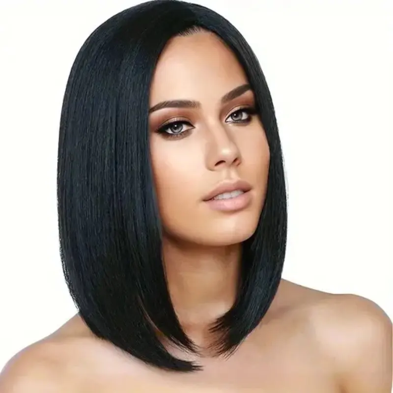 13x4 Lace Front Human Hair Wig Transparent Lace Frontal Wigs For Women Short Bob Wig Remy Straight Natural Wig