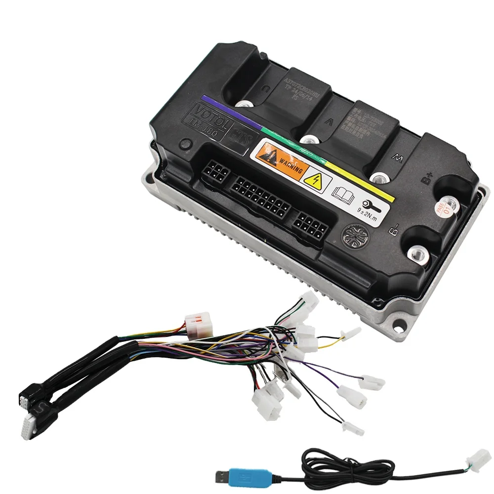 VOTOL EM180GTS 72500S 200A 3-5kw Brushless DC Controller QS Motor Electric Motorcycle Motor Scooter Intelligent Programmable
