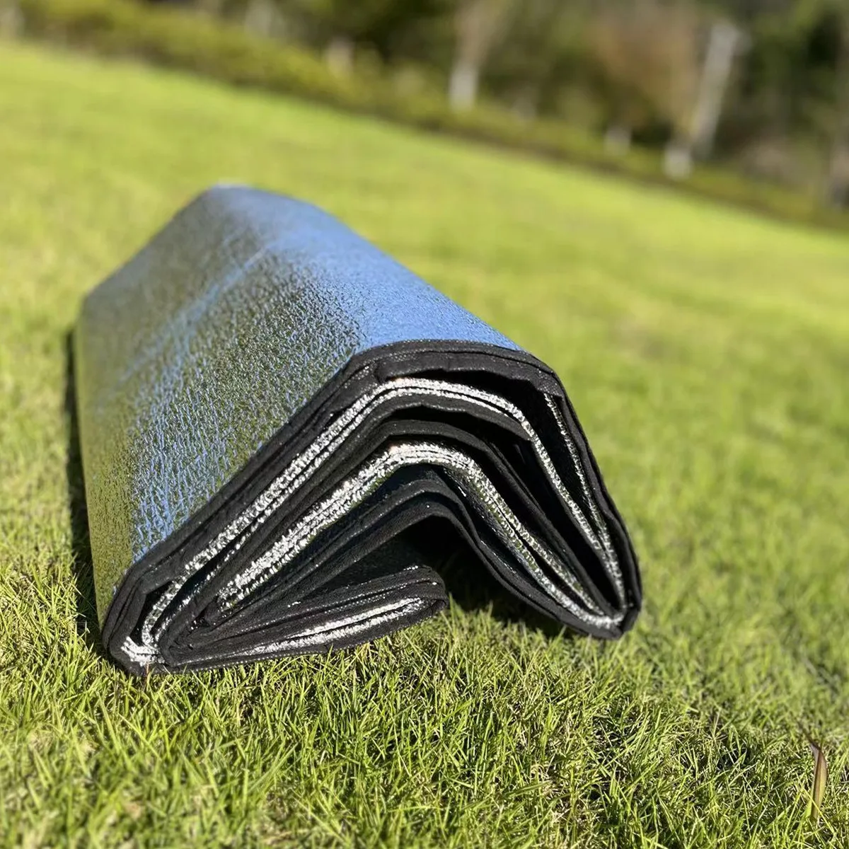 Outdoor Double-sided Aluminum Film Moisture-Proof Mat Foldable Portable Picnic Mat Camping Tent Moisture-Proof Mat