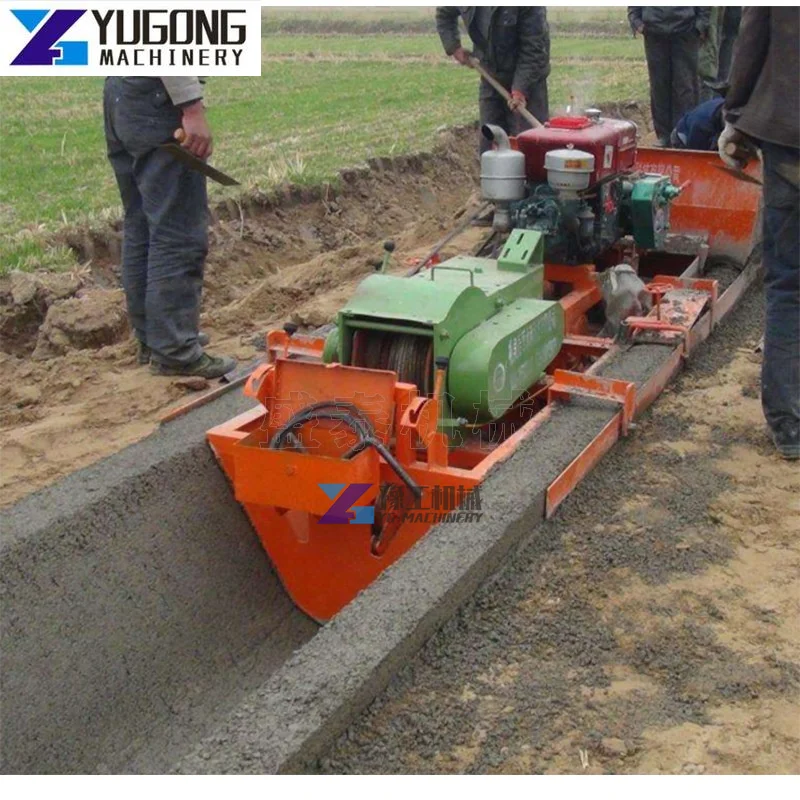 Agricultural Aqueducts Urban Drainage Channels Self Propelled Concrete Channel Lining Machine