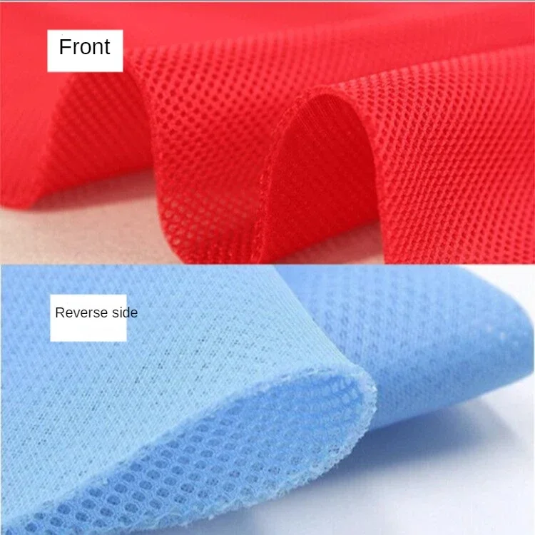 3D Mesh Fabric By The Meter for Clothing Bed Linings Shoes Sewing Plain Elastic Three-layer Interlayer Cloth Thickend Breathable