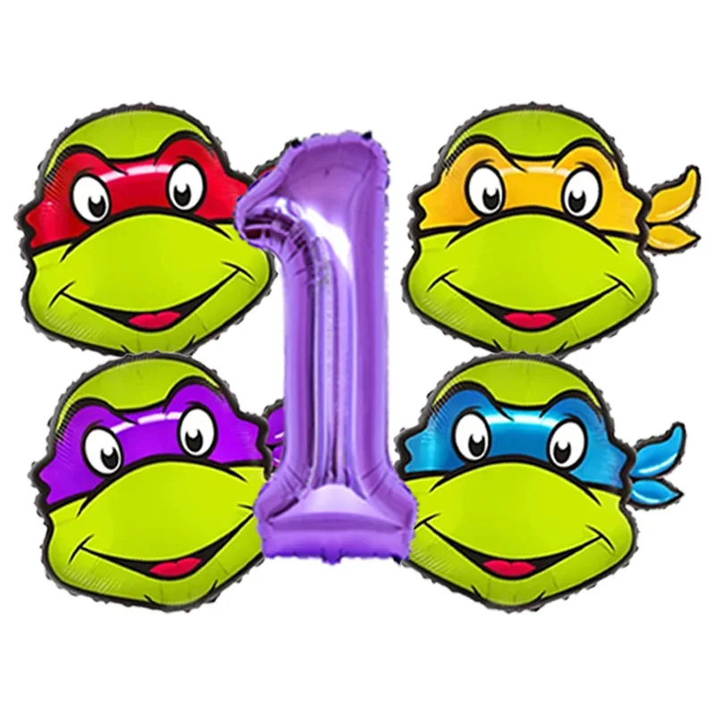 TMNT Ninja Turtles Character Inflatable Foil Balloons Boys Birthday Party Favors Theme Party Decor Supplies Globos view 2