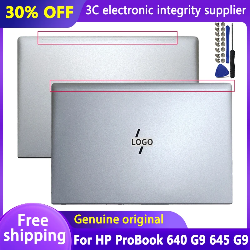 New Original Laptop Case for HP ProBook 640 G9 645 G9 Notebook LCD Back Cover Rear Lid Top Housing Replacement Silver