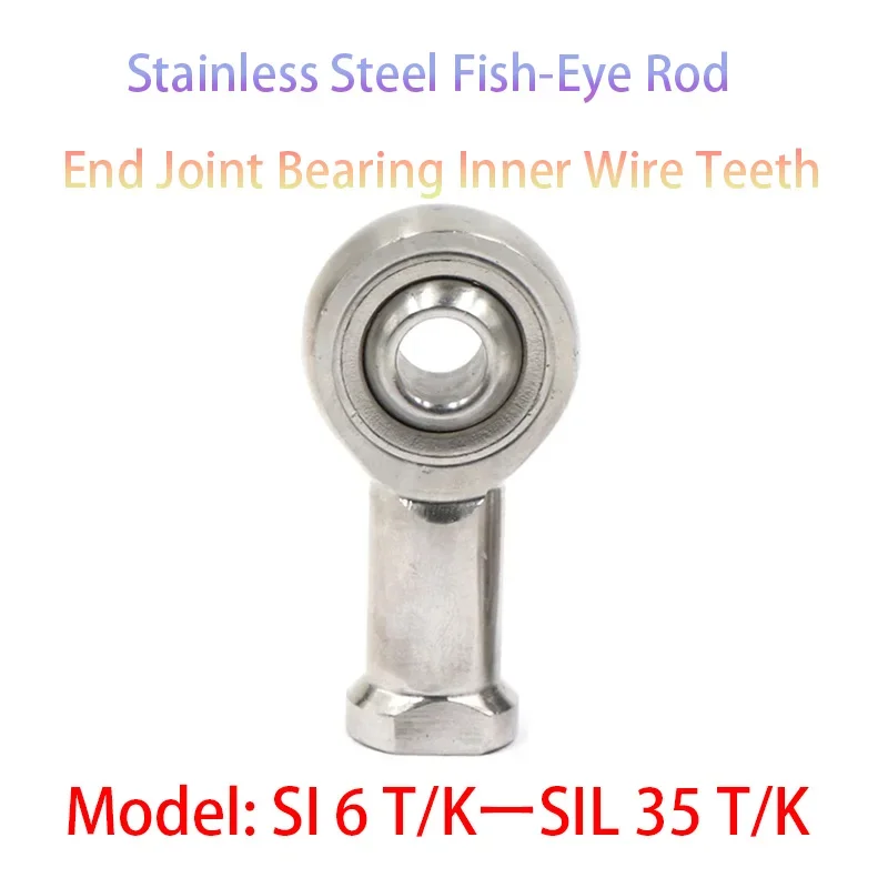 Sus Si Female Thread Sa Male Thread Stainless Steel Fisheye Joint Rod Ends Bearings Connecting Rod Universal Joint Ball Head