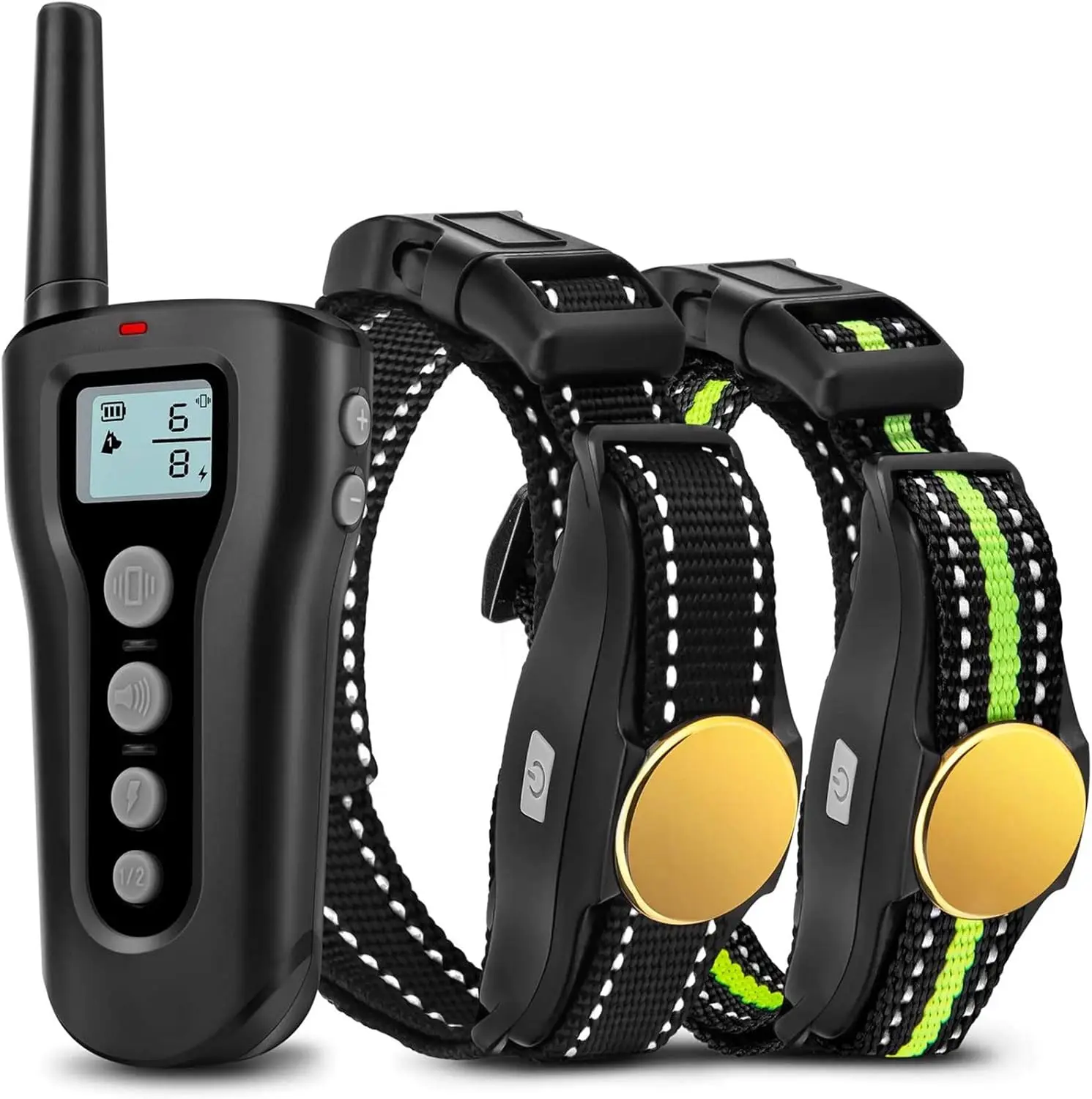 

Upgraded Dog Training Collar with Remote, 1000ft Range, Rechargeable, Waterproof for Small to Large Dogs