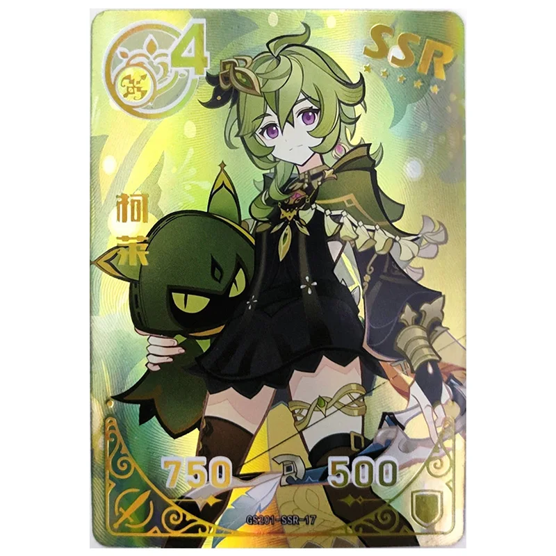 Anime Goddess Story Rare SSR Refraction Game Cards Jean Collei Noelle Ningguang Toys for boys Collectible Cards Birthday Present