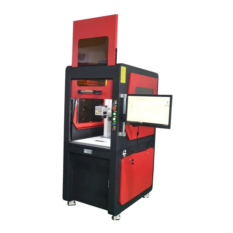 Fiber Laser Marking Machine With Protect Cover  Raycus MAX 20W 30W 50W