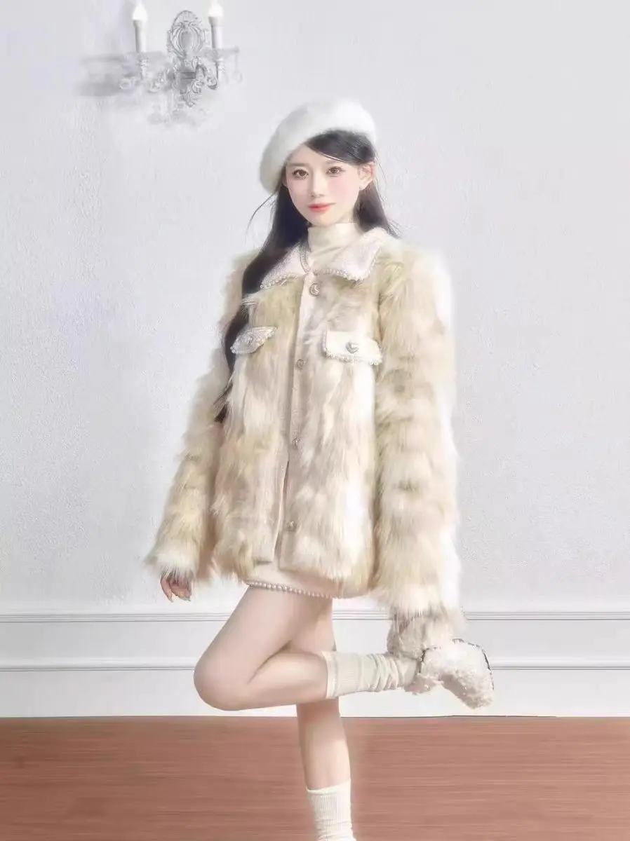 

2024 women's temperament furry short coat autumn and winter new style No.18