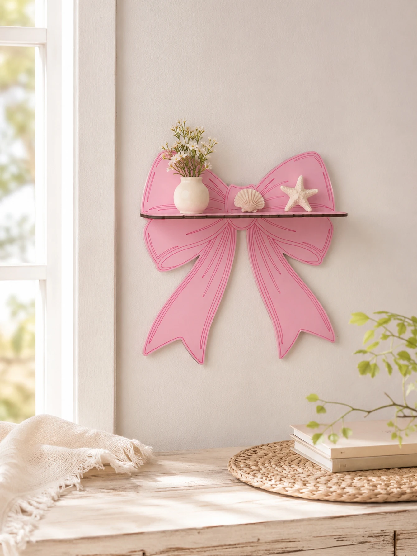 Niedliches Kirschförmiges Wandregal Holz-Aufbewahrungsorganizer Schwebende Regale Kreative Boho-Heimdekoration für Wohnzimmer Schlafzimmer & Kinderzimmer – Detail 26