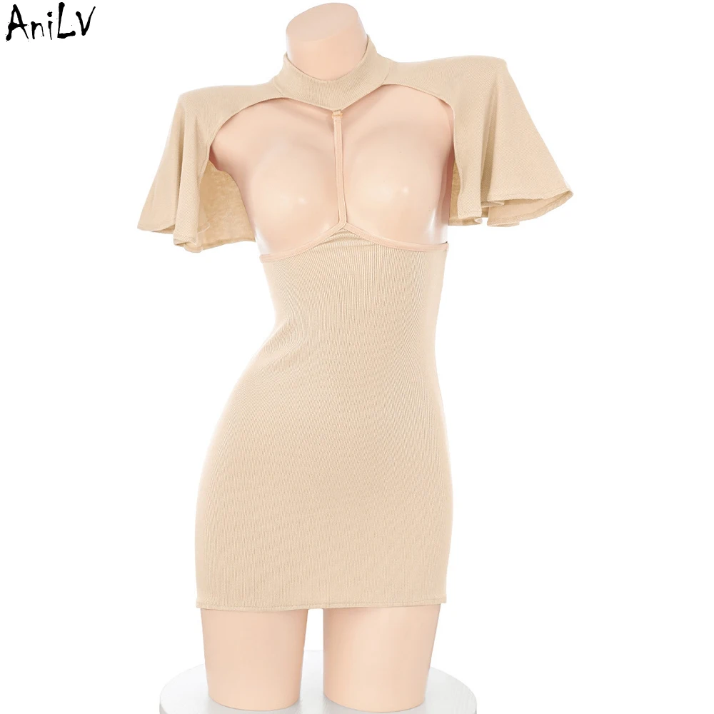 

AniLV Anime Girl Shawl Dress Sexy Lingerie Outfit Pajamas Erotic Costumes Cosplay