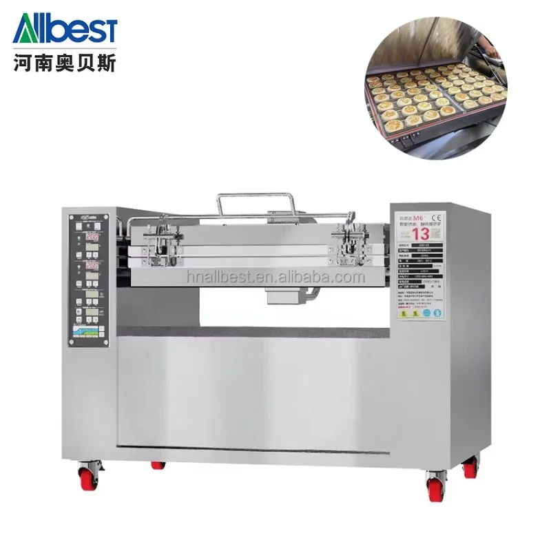 High Performance Baking Puff Pastry Pie Automatic Flip Lid Electric Baking Pan for Continuous Large-scale Production