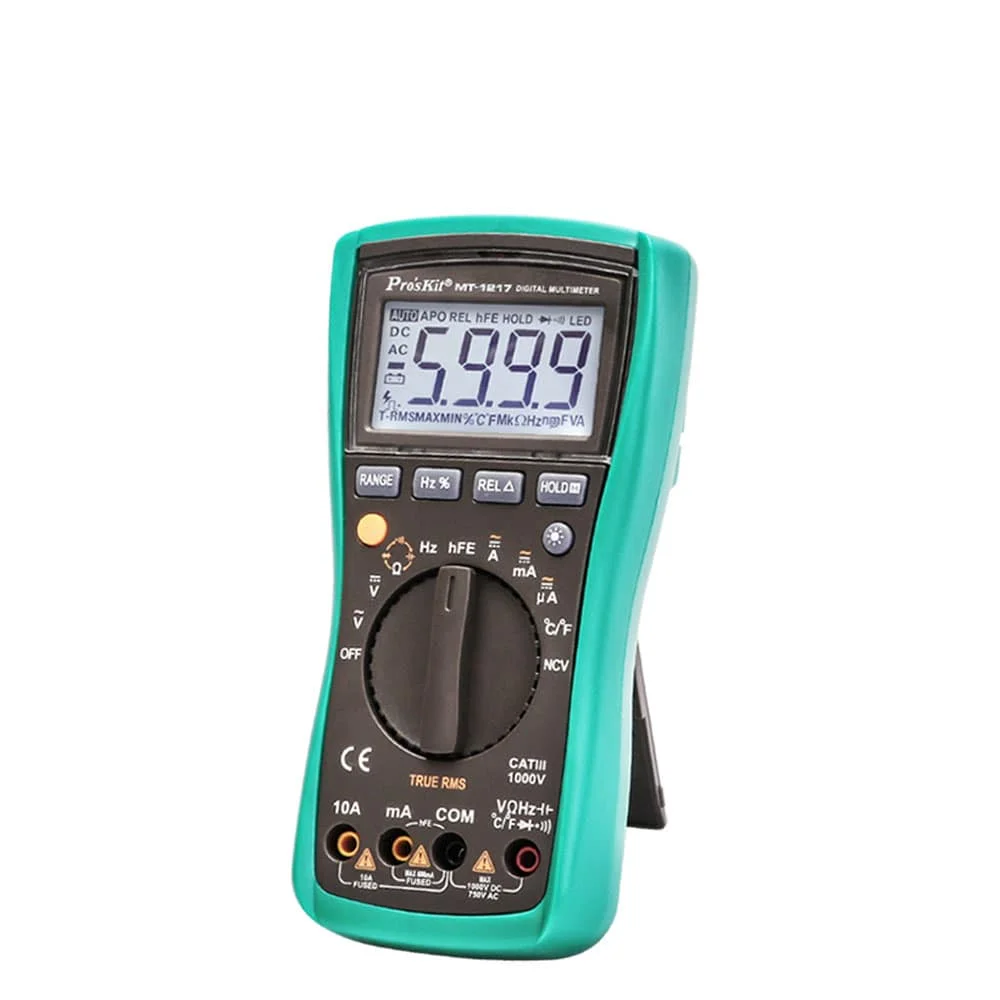 Pro'sKit MT-1217 multi-function multimeter high precision digital display automatic range tester voltmeter ammeter tool