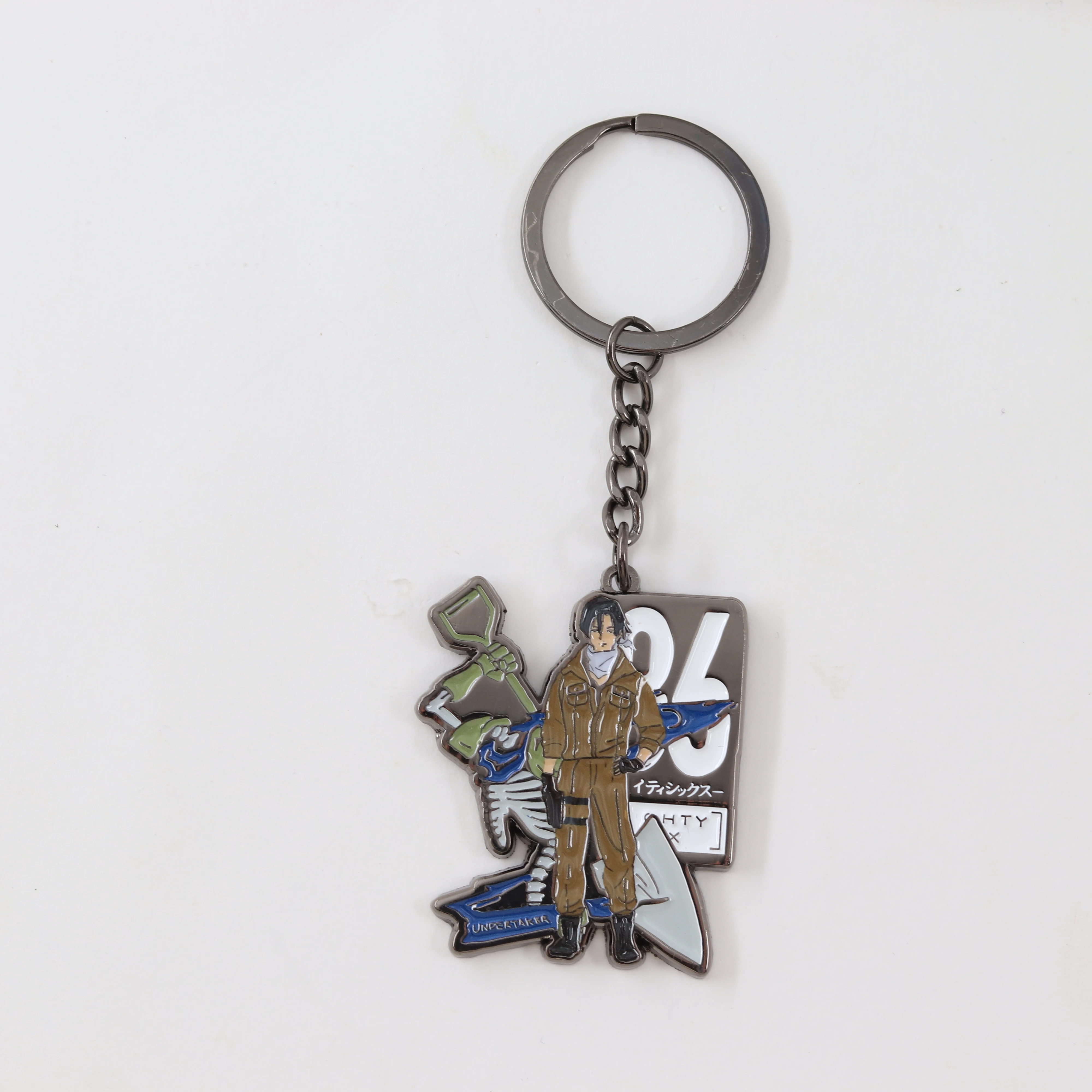 Anime 86 Eighty-Six Schlüsselanhänger Shinei Nouzen Undertaker Metall-Schlüsselring Figur Anhänger Cosplay Zubehör Schmuck für Fans Geschenk – Detail 10