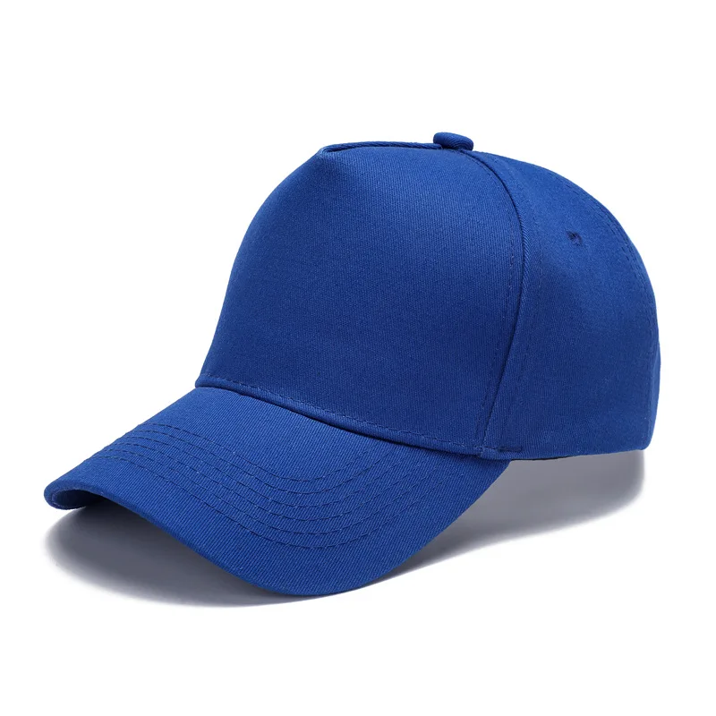 Customized Printed Logo Men's Outdoor Sports Five Piece Baseball Hats Women's Casual Sun Shading Pure Cotton Duck Tongue Caps view 2