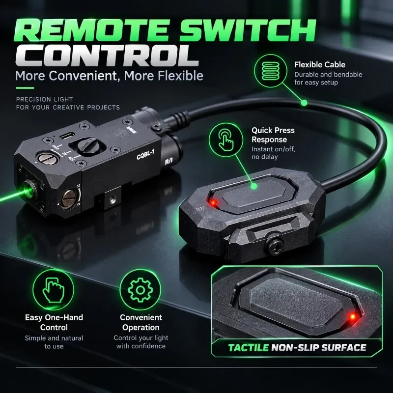 Hobby Modification Accessory CQBL Indicator Box, Alloy Nylon Construction with Wire Control Switch