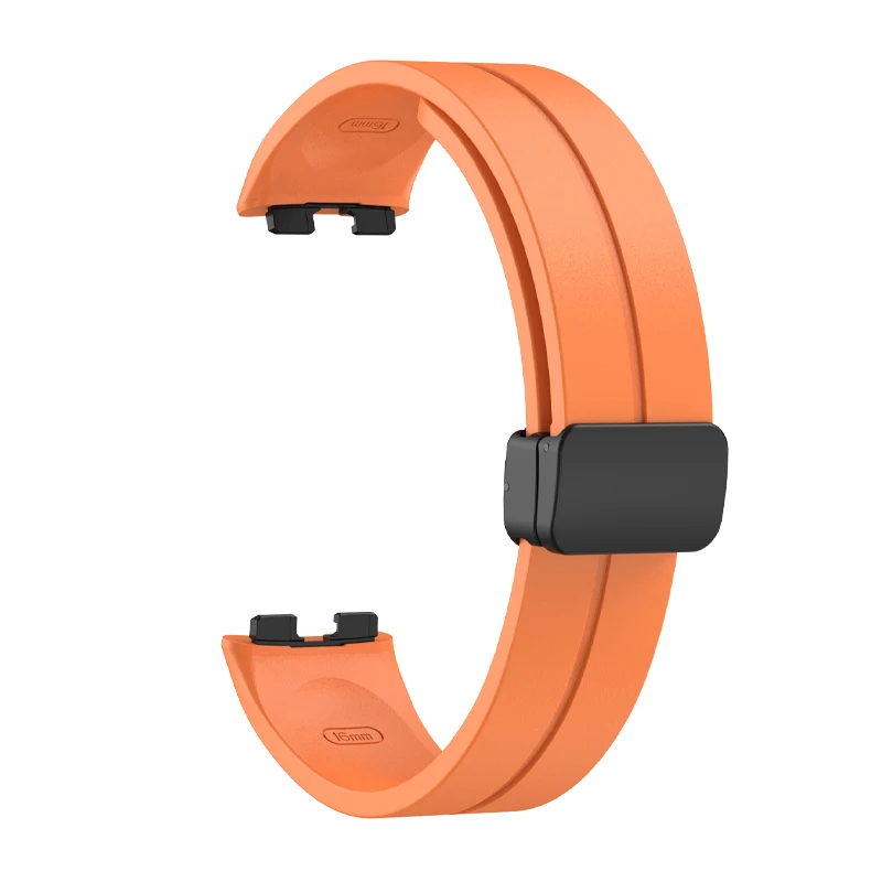 Silicone Strap For Huawei Band 8 9 Smart Watch Replacement Soft Wristband Magnetic Buckle Bracelet for Huawei Band7 8 Accessorie