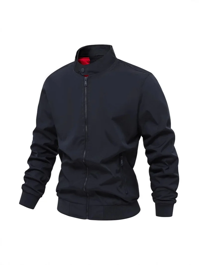 Men's Stand-Up Collar Casual Coat 2025 Fashionable Slimming Trendy Top Coat New Jacket for Stylish Men