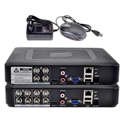 AZISHN 5MP 5 in 1 CCTV Mini DVR TVI CVI AHD CVBS IP Camera Digital Video Recorder 4CH 8CH AHD DVR NVR CCTV System 5MP/2MP