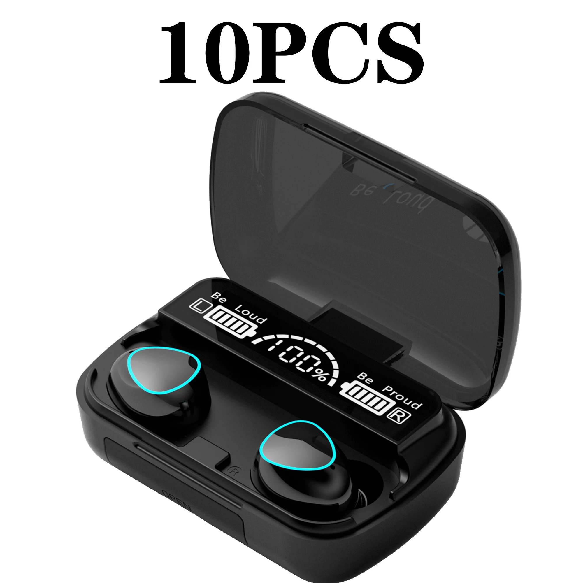 

M10 Tws Wireless Headphones 10PCS Bluetooth Earphones Ear Buds Handsfree Hifi Gamer Headset With Microphone Sport