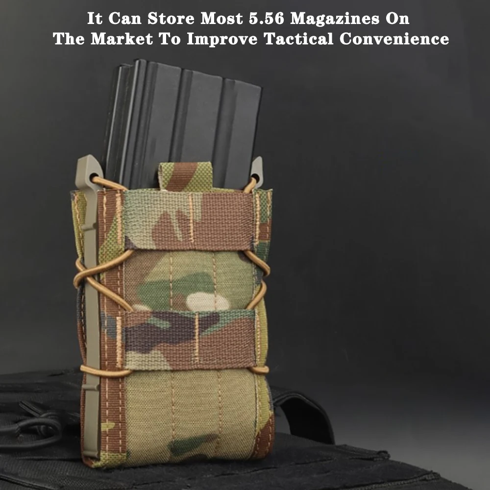 Tiger Type Single Magazine Pouch Outdoor Hunting Shooting Belt&Vest Accessory Equipment /Drawstring Magazine Dump Universal Bag