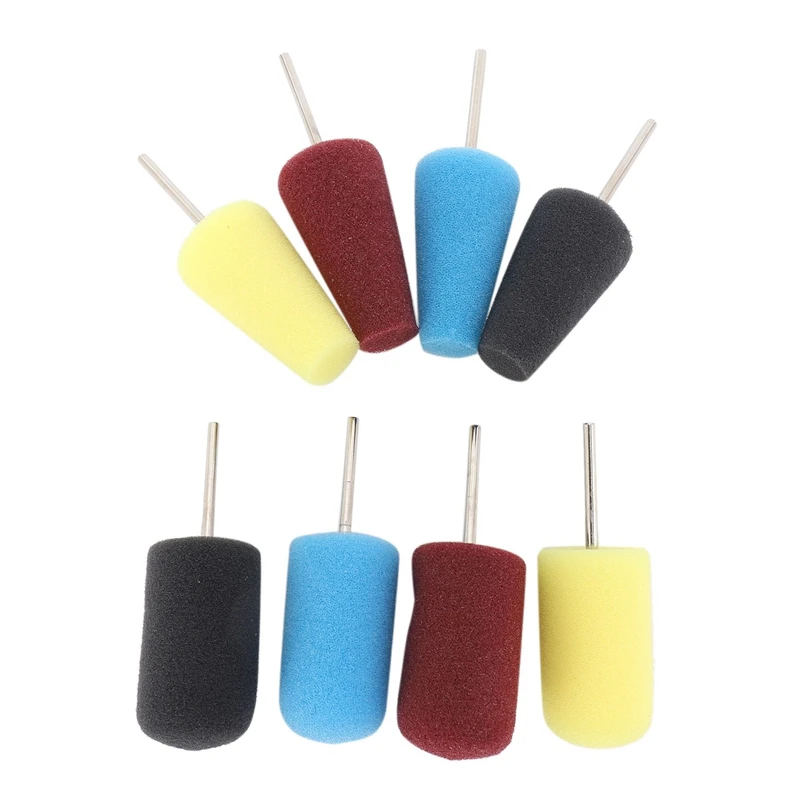 

80X Buffing Polishing Wheel Car Polish Buffing Shank Polishing Sponge Cone Metal Foam Pad Car Maintenance Cleaning Tool