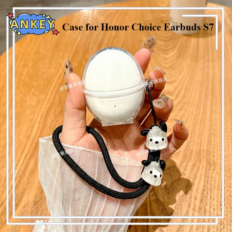 حافظة لهاتف Honor Choice Earbuds S7، أغطية حماية شفافة وشفافة من مادة TPU، غطاء سماعة أذن بلوتوث، غلاف محمول لسماعات الرأس #1