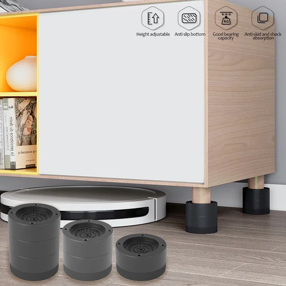 رفع ارتفاع السرير المصاعد عدم الانزلاق السرير الناهض للصدمات الساقين للأثاث أثاث متين الداعم منصات المضادة للاهتزاز #2