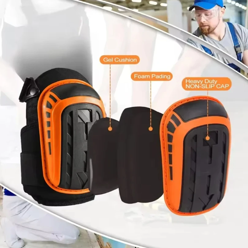Adjustable knee pads. Professional knee joints feature high-strength EVA foam filler with a comfortable gel pad