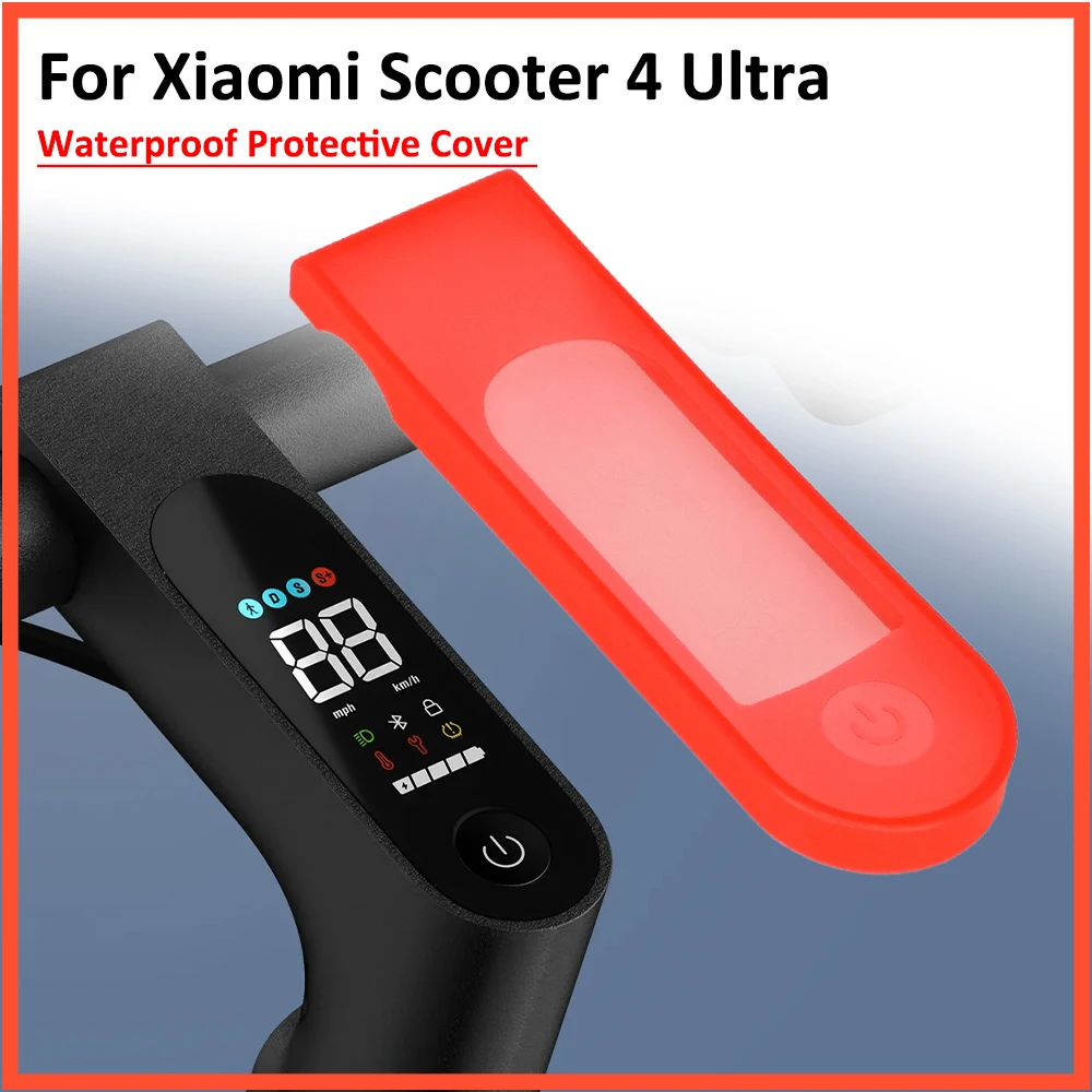 Dashboard Cover Silicone Sleeve Case For Xiaomi Electric Scooter 4 Ultra Protection Waterproof Dustproof Accessories