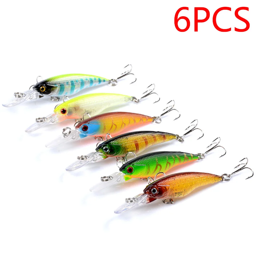 

6 шт. джеркбейт гольян воблеры рыболовная приманка морская жесткая приманка искусственные воблеры для троллинга карпа окунь Pesca рыболовные аксессуары