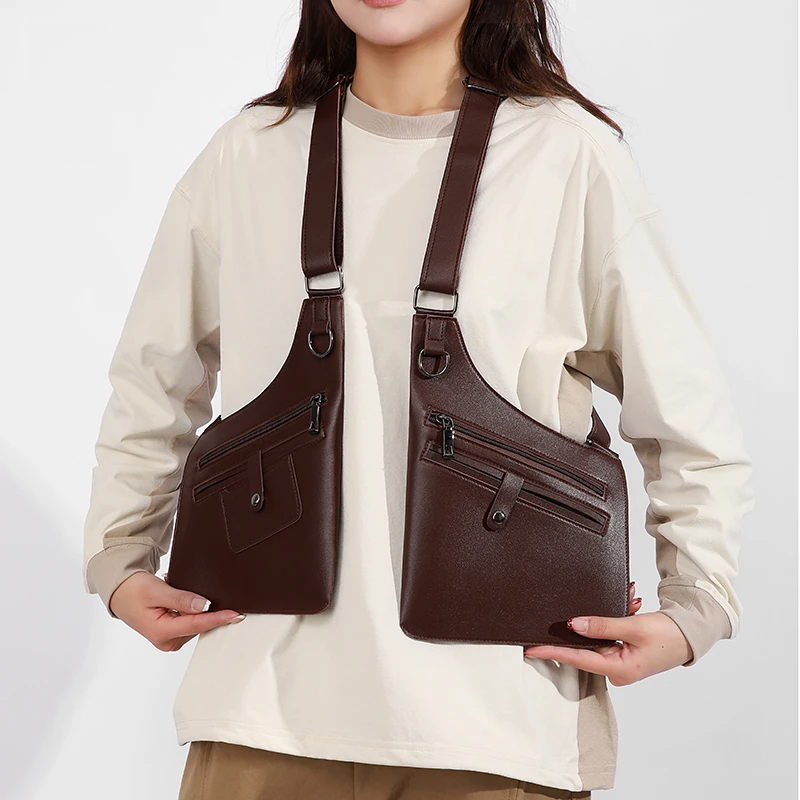 

Повседневная легкая сумка для поездок на работу, универсальная сумка через плечо с множеством карманов на молнии, стильная городская сумка-портфель, модный городской рюкзак