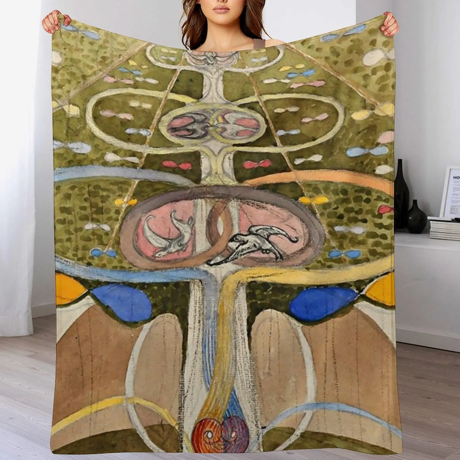 Hilma af Klint Tree of Knowledge No. 1 (1913) Throw Blanket