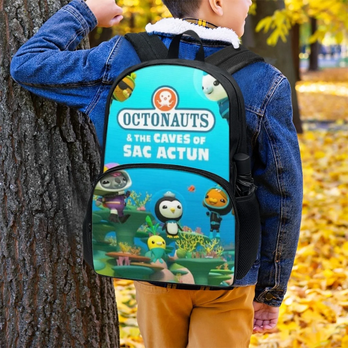 

FORUDESIGNS Popular Kids Backpacks The Octonauts Design Students Multipurpose Schoolbags Multi-Pocket Bookbags Rucksack School