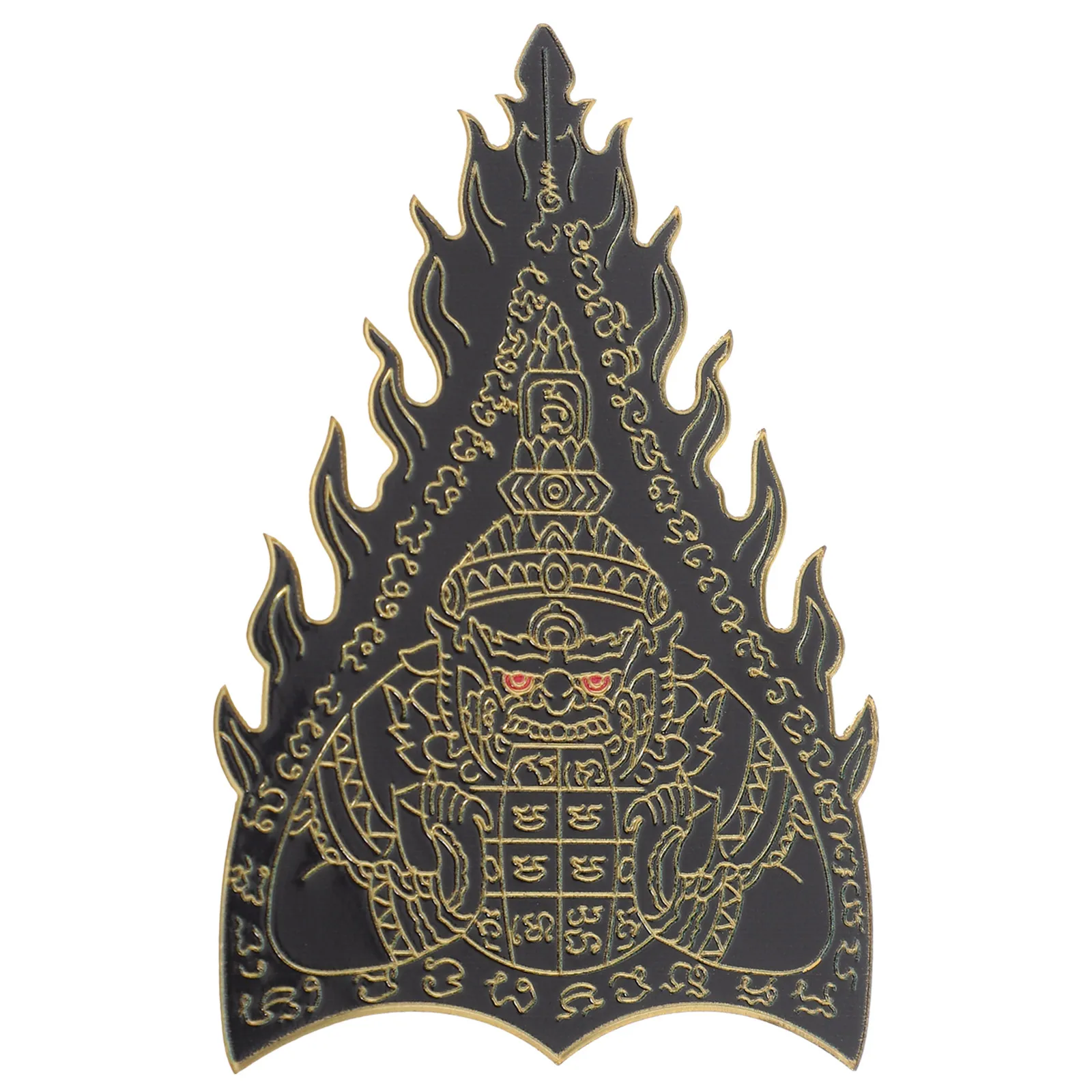 

Buddha Scripture Plaque Religious Copper Spiritual Temple Decorative Home Use Inspirational Gratitude Encouragement Card For Men
