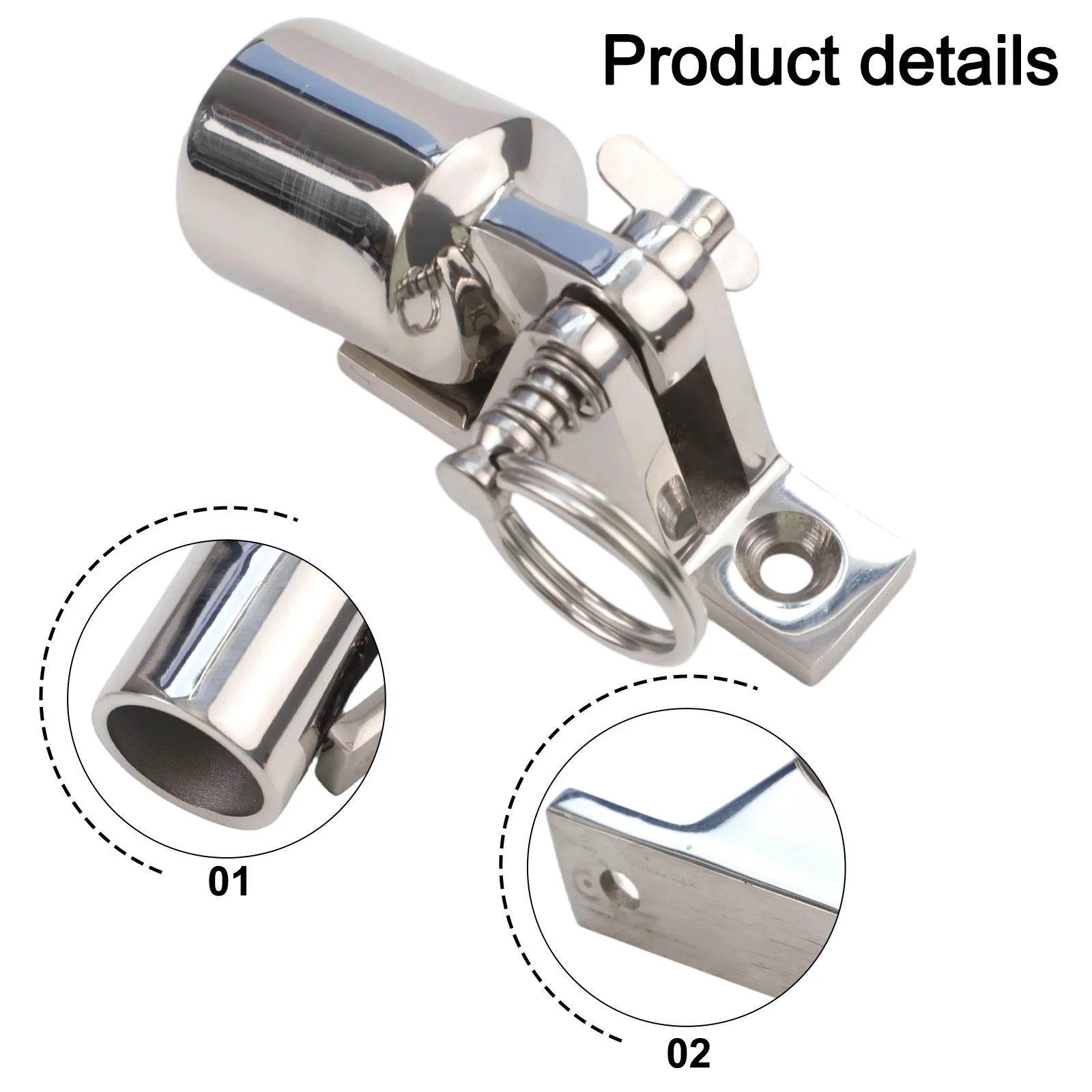 Marine Environments for bimini Top Accessories Complete for bimini Top Setup Deck Hinge for bimini Top Setup Easy Installation