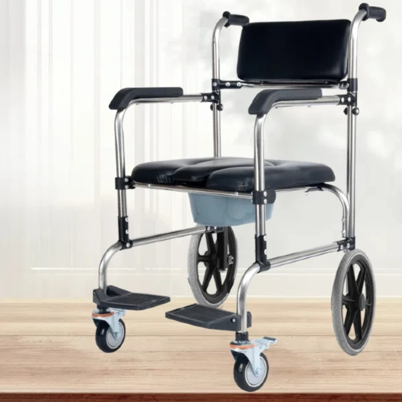 Shower Seat Senior Chairs Assist Devices Disabled Adjustable Stool Senior Chair Folding Stainless Steel Medical Scooter Home Use